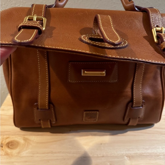 Dooney & Bourke Florentine Flap Tab Satchel - Picture 3 of 15